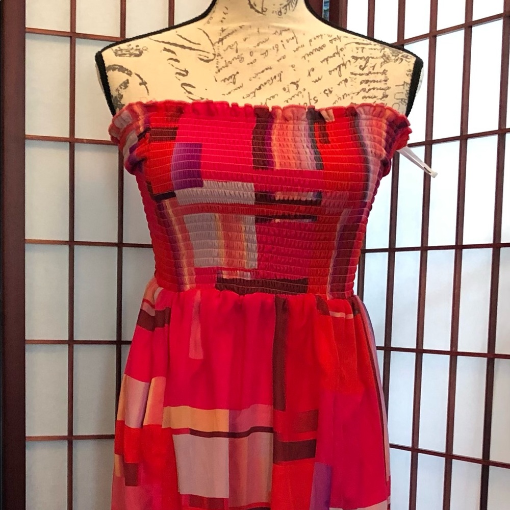 Snap Strapless Maxi Dress